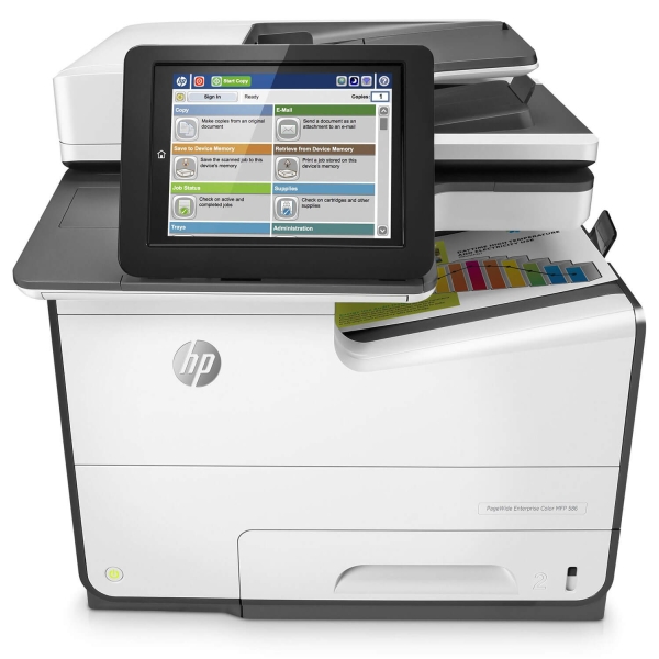 HP Color PageWide Enterprise MFP 586 Serie Tintenstrahldrucker 
