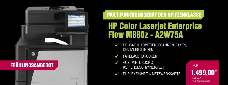 Angebot: HP Color Laserjet Enterprise Flow M880z - A2W75A